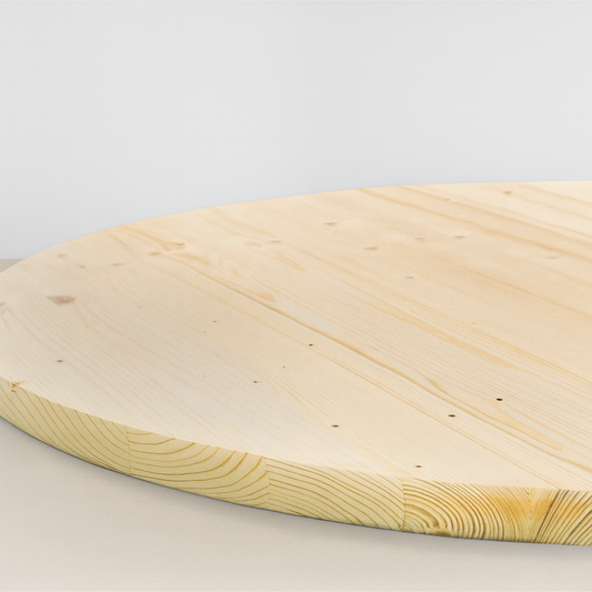 Tischplatte Durchmesser 80cm Fichte