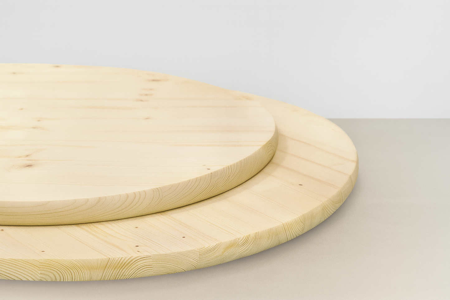 Tischplatte Durchmesser 80cm Fichte