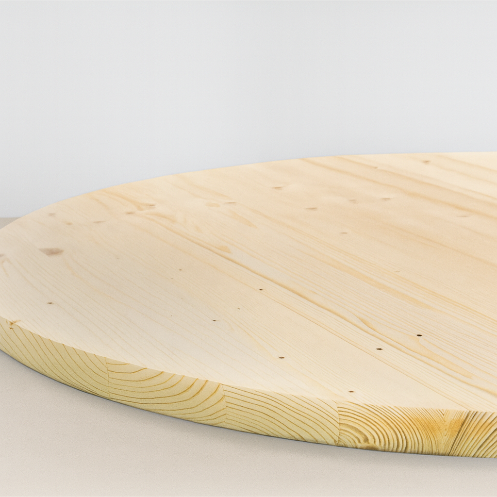 Tischplatte Durchmesser 80cm Fichte