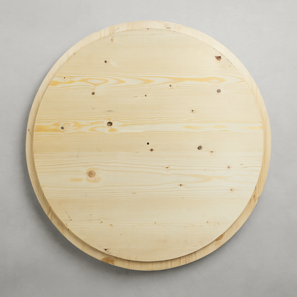 Tischplatte Durchmesser 60cm mit Nut (für Stehtischtonnen)